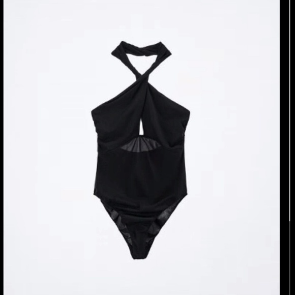 SLIT DRAPED BODYSUIT - Picture 4 of 4